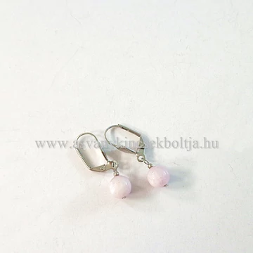 Kunzit 1 golyós fülbevaló Kunzit 1 golyós fülbevaló