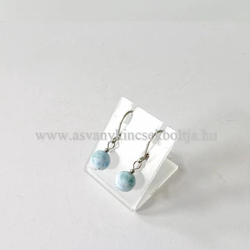 Larimár 1 golyós fülbevaló 8 mm