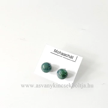 Mohaachát pötty fülbevaló 8 mm Mohaachát pötty fülbevaló 8 mm