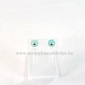 Amazonit pötty fülbevaló 6 mm Amazonit pötty fülbevaló 6 mm