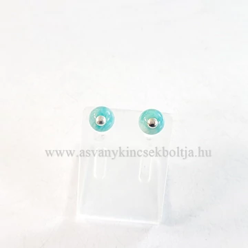 Amazonit pötty fülbevaló 8 mm Amazonit pötty fülbevaló 8 mm