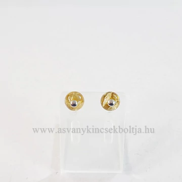 Citrin pötty fülbevaló 8 mm Citrin pötty fülbevaló 8 mm