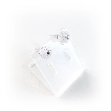 Repesztett hegyikristály pötty fülbevaló 8 mm