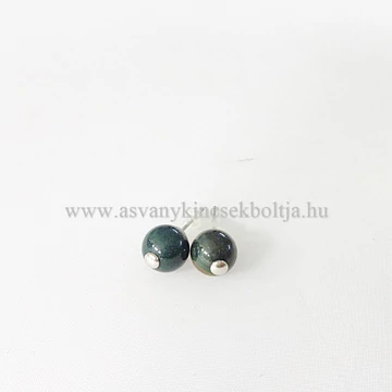 Heliotróp pötty fülbevaló 8 mm Heliotróp pötty fülbevaló 8 mm
