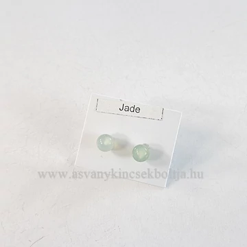 Jáde pötty fülbevaló 6 mm Jáde pötty fülbevaló 6 mm