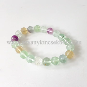 Fluorit karkötő 10 mm