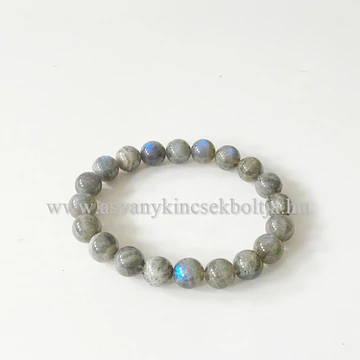 Labradorit női-férfi karkötő 10 mm