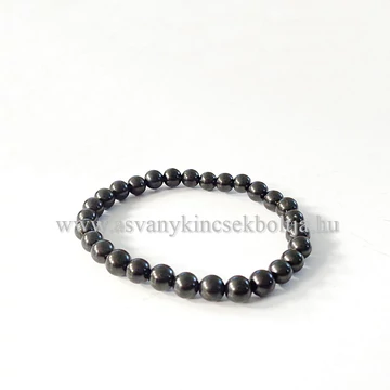 Shungit női-férfi karkötő 6 mm Shungit női-férfi karkötő 6 mm
