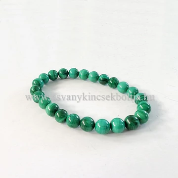 Malachit női-férfi karkötő 8 mm Malachit női-férfi karkötő 8 mm