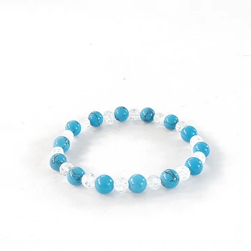 Türkinit - repesztett hegyikristály karkötő