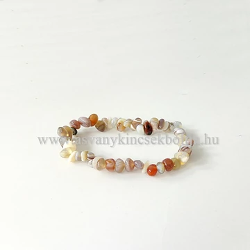 Botswana achát szemcsés karkötő Botswana achát szemcsés karkötő