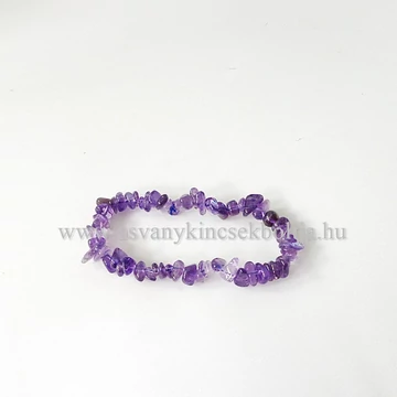 Ametiszt szemcsés karkötő Ametiszt szemcsés karkötő