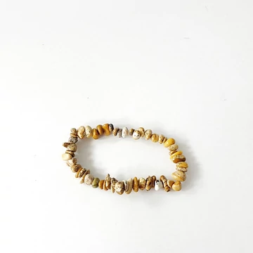 Tájkép jáspis szemcsés karkötő Tájkép jáspis szemcsés karkötő