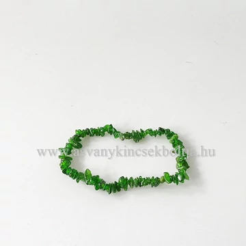 Krómdiopszid szemcsés karkötő