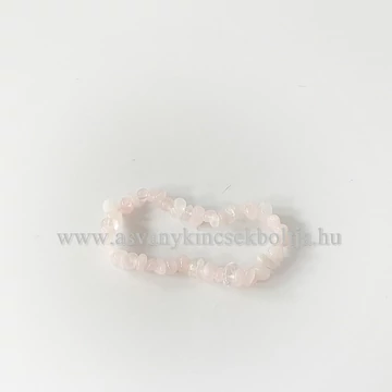 Rózsakvarc szemcsés karkötő