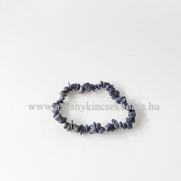 Zafír szemcsés karkötő