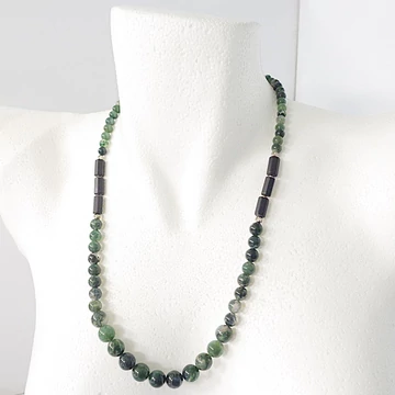 Egyedi mohaachát lánc 60 cm Egyedi mohaachát lánc 60 cm