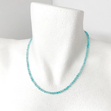 Amazonit fazettált lánc 4 mm 45 cm Amazonit fazettált lánc 4 mm 45 cm