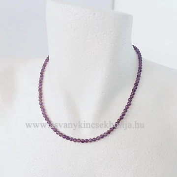 Ametiszt lánc 4 mm 43 cm Ametiszt lánc 4 mm 43 cm