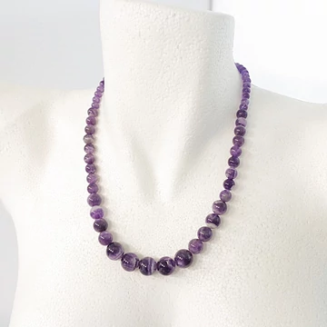 Chevron ametiszt növekvő lánc 4 szemméret 50 cm Chevron ametiszt növekvő lánc 4 szemméret 50 cm