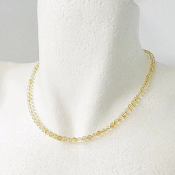 Citrin lánc 4 mm 42 cm Citrin lánc 4 mm 42 cm