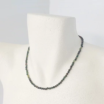 Fazettált heliotróp lánc 4 mm 42 cm Fazettált heliotróp lánc 4 mm 42 cm