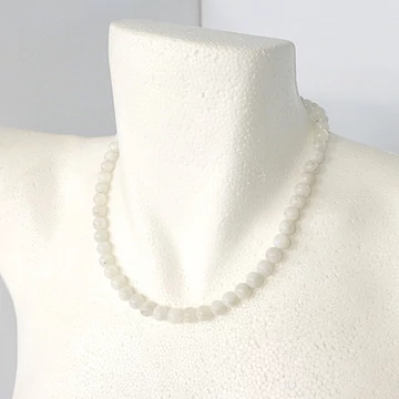 Szivárvány holdkő lánc 8 mm 45 cm