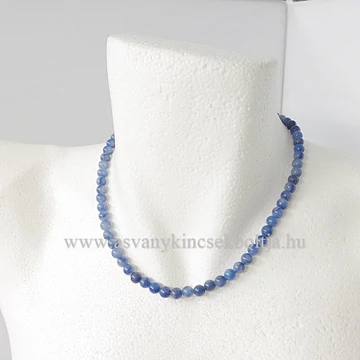 Kékkvarc nyaklánc 6 mm 42 cm Kékkvarc nyaklánc 6 mm 42 cm