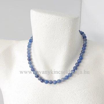 Kékkvarc nyaklánc 8 mm 42 cm Kékkvarc nyaklánc 8 mm 42 cm