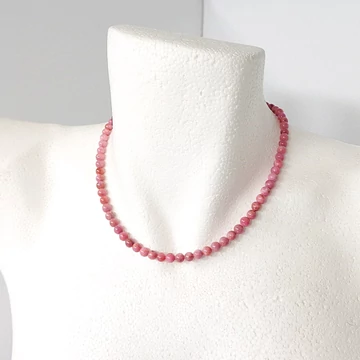 Rodonit lánc 6 mm 42 cm - prémium Rodonit lánc 6 mm 42 cm - prémium