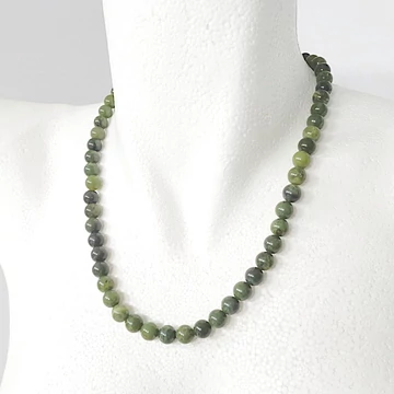 Kanadai jáde női - férfi lánc 8 mm 50 cm Kanadai jáde női - férfi lánc 8 mm 50 cm