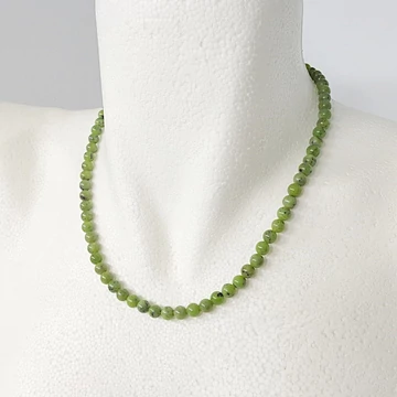 Kanadai jáde extra lánc 6 mm 45 cm Kanadai jáde extra lánc 6 mm 45 cm