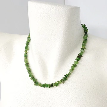 Szibériai szemcsés jáde lánc 45 cm Szibériai szemcsés jáde lánc 45 cm