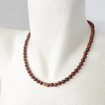 Breccsa jáspis lánc 6 mm 45 cm Breccsa jáspis lánc 6 mm 45 cm