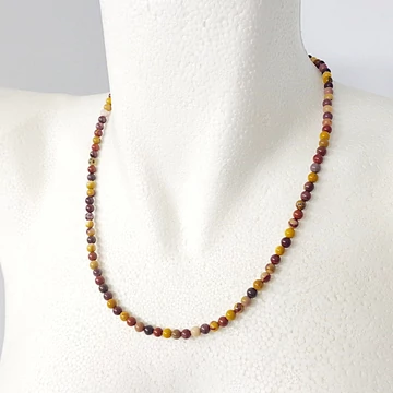 Mokait jáspis női - férfi lánc 4 mm 50 cm Mokait jáspis női - férfi lánc 4 mm 50 cm