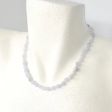 Kalcedon nugget lánc42 cm