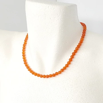 Karneol lánc 6 mm 42 cm