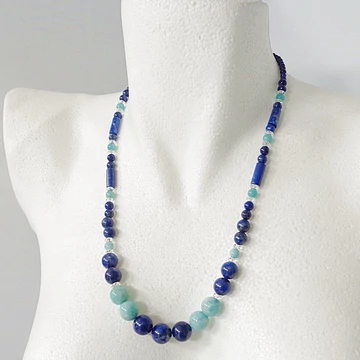 Lápisz - amazonit egyedi lánc 57 cm Lápisz - amazonit egyedi lánc 57 cm