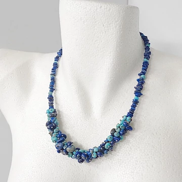 Lápisz - türkiz egyedi lánc 50 cm Lápisz - türkiz egyedi lánc 50 cm
