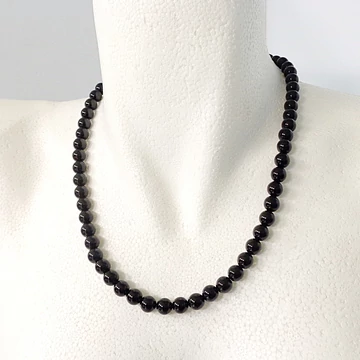 Ónix női-férfi lánc 8 mm 50 cm Ónix női-férfi lánc 8 mm 50 cm