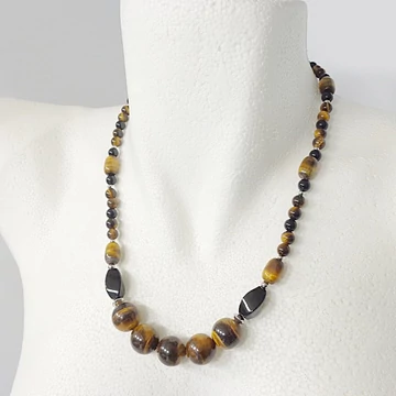 Tigrisszem - ónix vövekvő szemű lánc 50 cm