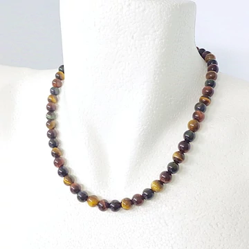 Tigris- sólyom- macskaszem lánc 8 mm 45 cm