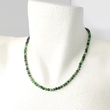 Zoizit lánc 4 mm 42 cm Zoizit lánc 4 mm 42 cm