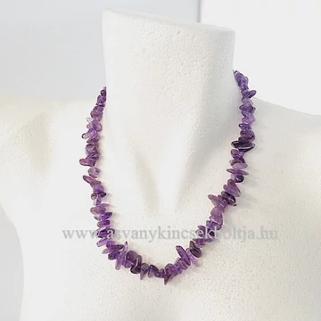 Ametiszt extra nagy szemcsés lánc 50 cm Ametiszt extra nagy szemcsés lánc 50 cm