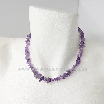 Ametiszt szemcsés lánc 42 cm Ametiszt szemcsés lánc 42 cm