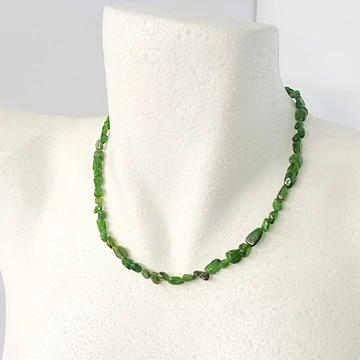 Krómdiopszid nugget lánc 44 cm