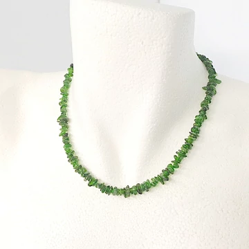 Krómdiopszid szemcsés lánc 41 cm