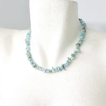 Larimár lánc szemcsés 45 cm