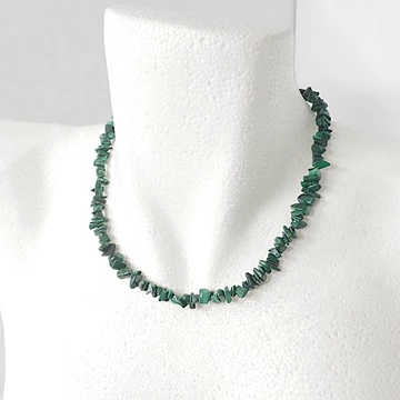 Malachit szemcsés lánc 42 cm
