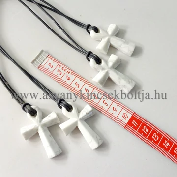 Howlit ankh kereszt medál 50 cm erős hengerbőrön Howlit ankh kereszt medál 50 cm erős hengerbőrön